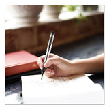 207 Impact Stick Gel Pen, Bold 1mm, Black Ink, Silver-black Barrel