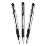 207 Impact Stick Gel Pen, Bold 1mm, Black Ink, Silver-black Barrel