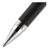 207 Impact Stick Gel Pen, Bold 1mm, Black Ink, Silver-black Barrel