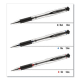 207 Impact Stick Gel Pen, Bold 1mm, Black Ink, Silver-black Barrel