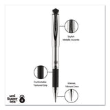207 Impact Stick Gel Pen, Bold 1mm, Blue Ink, Black Barrel