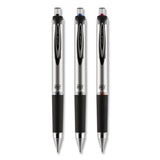 207 Impact Retractable Gel Pen, Bold 1mm, Black Ink, Black Barrel
