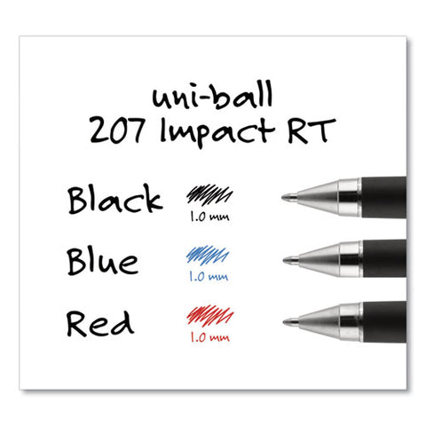 Refill For Gel 207 Impact Rt Roller Ball Pens, Bold Point, Black Ink, 2-pack