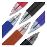 Signo Retractable Gel Pen, 0.7mm, Black Ink, Black-metallic Barrel, Dozen