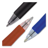 Signo Retractable Gel Pen, 0.7mm, Blue Ink, Blue-metallic Barrel, Dozen