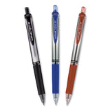 Signo Retractable Gel Pen, 0.7mm, Red Ink, Red-metallic Barrel, Dozen
