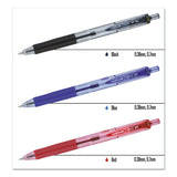 Signo Retractable Gel Pen, 0.7mm, Red Ink, Red-metallic Barrel, Dozen