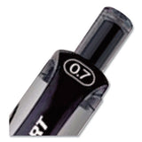 Signo Retractable Gel Pen, 0.7mm, Red Ink, Red-metallic Barrel, Dozen