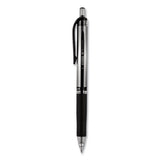 Signo Retractable Gel Pen, 0.7mm, Red Ink, Red-metallic Barrel, Dozen