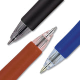 Signo Retractable Gel Pen, 0.7mm, Red Ink, Red-metallic Barrel, Dozen