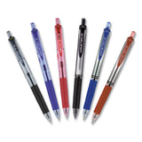 Signo Retractable Gel Pen, 0.7mm, Red Ink, Red-metallic Barrel, Dozen