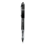 Vision Elite Stick Roller Ball Pen, Super-fine 0.5 Mm, Black Ink, Black Barrel