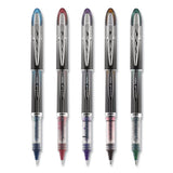 Vision Elite Stick Roller Ball Pen, 0.5 Mm, Blue-black Ink, Black-blue Barrel