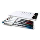 Vision Elite Stick Roller Ball Pen, 0.5 Mm, Blue-black Ink, Black-blue Barrel