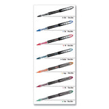 Vision Elite Stick Roller Ball Pen, Super-fine 0.5 Mm, Blue Ink, Blue Barrel