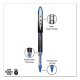 Vision Elite Stick Roller Ball Pen, Super-fine 0.5 Mm, Blue Ink, Blue Barrel