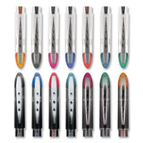 Vision Elite Stick Roller Ball Pen, Super-fine 0.5 Mm, Red Ink, Black-red Barrel