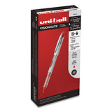 Vision Elite Stick Roller Ball Pen, Bold 0.8 Mm, Red Ink, White-red Barrel
