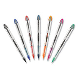 Vision Elite Stick Roller Ball Pen, Bold 0.8 Mm, Blue Ink, White-blue Barrel