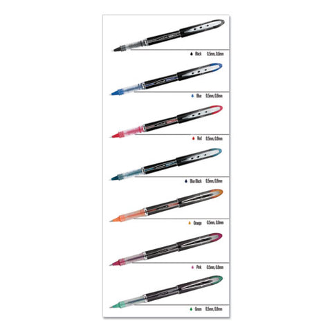 Vision Elite Stick Roller Ball Pen, Bold 0.8 Mm, Purple Ink, White-purple Barrel