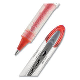 Vision Elite Stick Roller Ball Pen, Bold 0.8 Mm, Purple Ink, White-purple Barrel