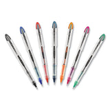 Vision Elite Stick Roller Ball Pen, Bold 0.8 Mm, Purple Ink, White-purple Barrel