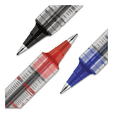Vision Roller Ball Pen, Bold 1 Mm, Black Ink, Black Barrel, Dozen