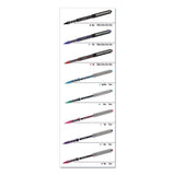 Vision Roller Ball Pen, Bold 1 Mm, Black Ink, Black Barrel, Dozen