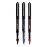 Vision Roller Ball Pen, Bold 1 Mm, Black Ink, Black Barrel, Dozen