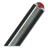 Vision Roller Ball Pen, Bold 1 Mm, Black Ink, Black Barrel, Dozen