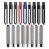 Vision Roller Ball Pen, Bold 1 Mm, Black Ink, Black Barrel, Dozen