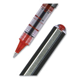 Vision Roller Ball Pen, Bold 1 Mm, Black Ink, Black Barrel, Dozen