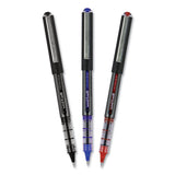 Vision Roller Ball Pen, Bold 1 Mm, Black Ink, Black Barrel, Dozen