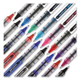 Vision Roller Ball Pen, Bold 1 Mm, Blue Ink, Black-blue Barrel, Dozen