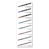 Vision Roller Ball Pen, Bold 1 Mm, Blue Ink, Black-blue Barrel, Dozen
