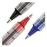 Vision Roller Ball Pen, Bold 1 Mm, Blue Ink, Black-blue Barrel, Dozen