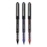 Vision Roller Ball Pen, Bold 1 Mm, Blue Ink, Black-blue Barrel, Dozen
