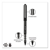 Vision Roller Ball Pen, Bold 1 Mm, Blue Ink, Black-blue Barrel, Dozen