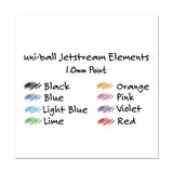 Jetstream Elements Ballpoint Pen, Medium 1 Mm, Assorted Ink-barrel, 12-pack
