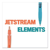 Jetstream Elements Ballpoint Pen, Medium 1 Mm, Assorted Ink-barrel, 12-pack