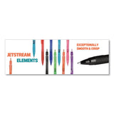 Jetstream Elements Ballpoint Pen, Medium 1 Mm, Assorted Ink-barrel, 12-pack