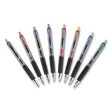 Signo 207 Retractable Gel Pen, 0.7 Mm, Purple Ink, Smoke-black-purple Barrel, Dozen