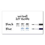 Refill For Signo Gel 207 Pens, Medium Point, Blue Ink, 2-pack