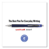 Jetstream Retractable Ballpoint Pen, Bold 1 Mm, Blue Ink, Black Barrel