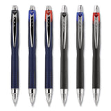 Jetstream Retractable Ballpoint Pen, Bold 1 Mm, Blue Ink, Black Barrel