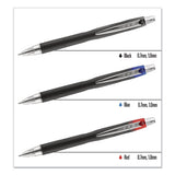 Jetstream Retractable Ballpoint Pen, Bold 1 Mm, Blue Ink, Black Barrel