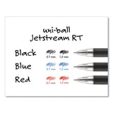 Jetstream Retractable Ballpoint Pen, Bold 1 Mm, Red Ink, Black Barrel