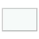Melamine Dry Erase Board, 36 X 24, White Surface, Silver Frame