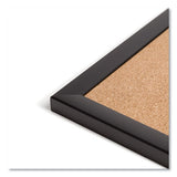 Cork Bulletin Board, 48 X 36, Natural Surface, Black Frame