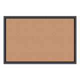Cork Bulletin Board, 36 X 24, Natural Surface, Black Frame